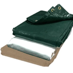 06' X 10' 18 OZ Vinyl Tarp (Actual Size 5'6" X 9'6")