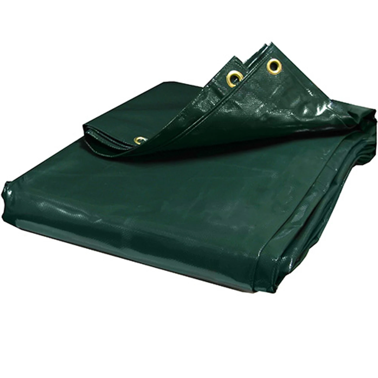 14' X 14' Green Vinyl Tarp (Actual Size 13'6" X 13'6") 1 14' X 14' Green Vinyl Tarp (Actual Size 13'6" X 13'6")