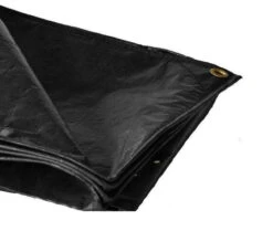 20' X 20' Super Heavy-Duty Tarp Black (Actual Size 19'6" X 19'6")