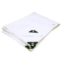 06' X 16' Heavy Duty Premium White Poly Tarp (Actual Size 5'6" X 15'6")