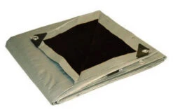 16' X 20' Silver/Black Medium Duty Tarp (Actual Size 15'6"x19'6")