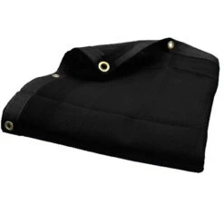 07' X 12' Black Mesh Tarp (Actual Size 6'6" X 11'6")