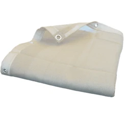 12' X 30' White Mesh Tarp (Actual Size 11'6" X 29'6")