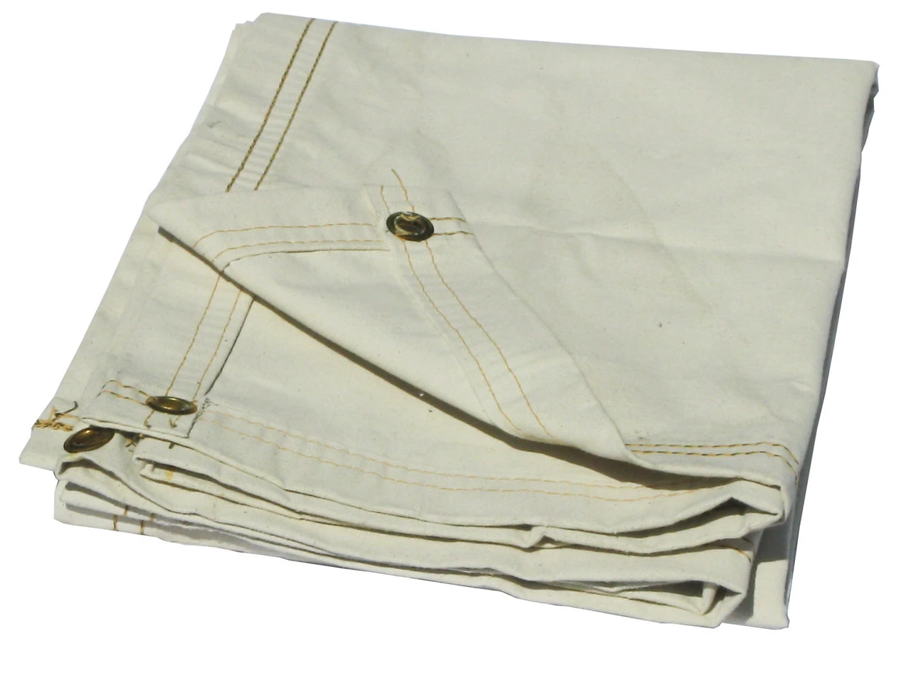 08' X 14' White Canvas Tarp 1 08' X 14' White Canvas Tarp