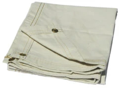 09' X 12' White Canvas Tarp